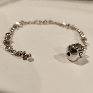 Pandora Sterling Simcer 5 Clip Bracelet, 7"